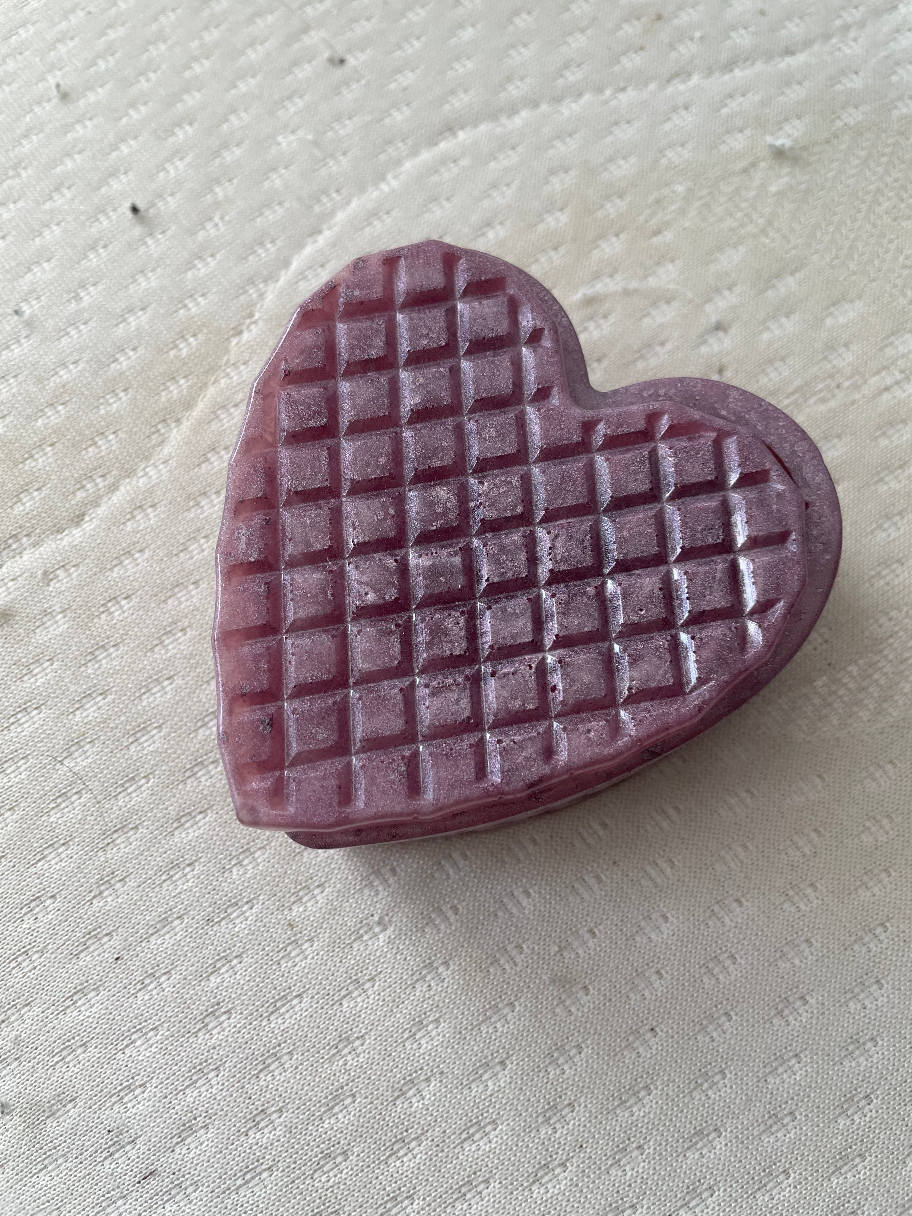 Boite coeur violet