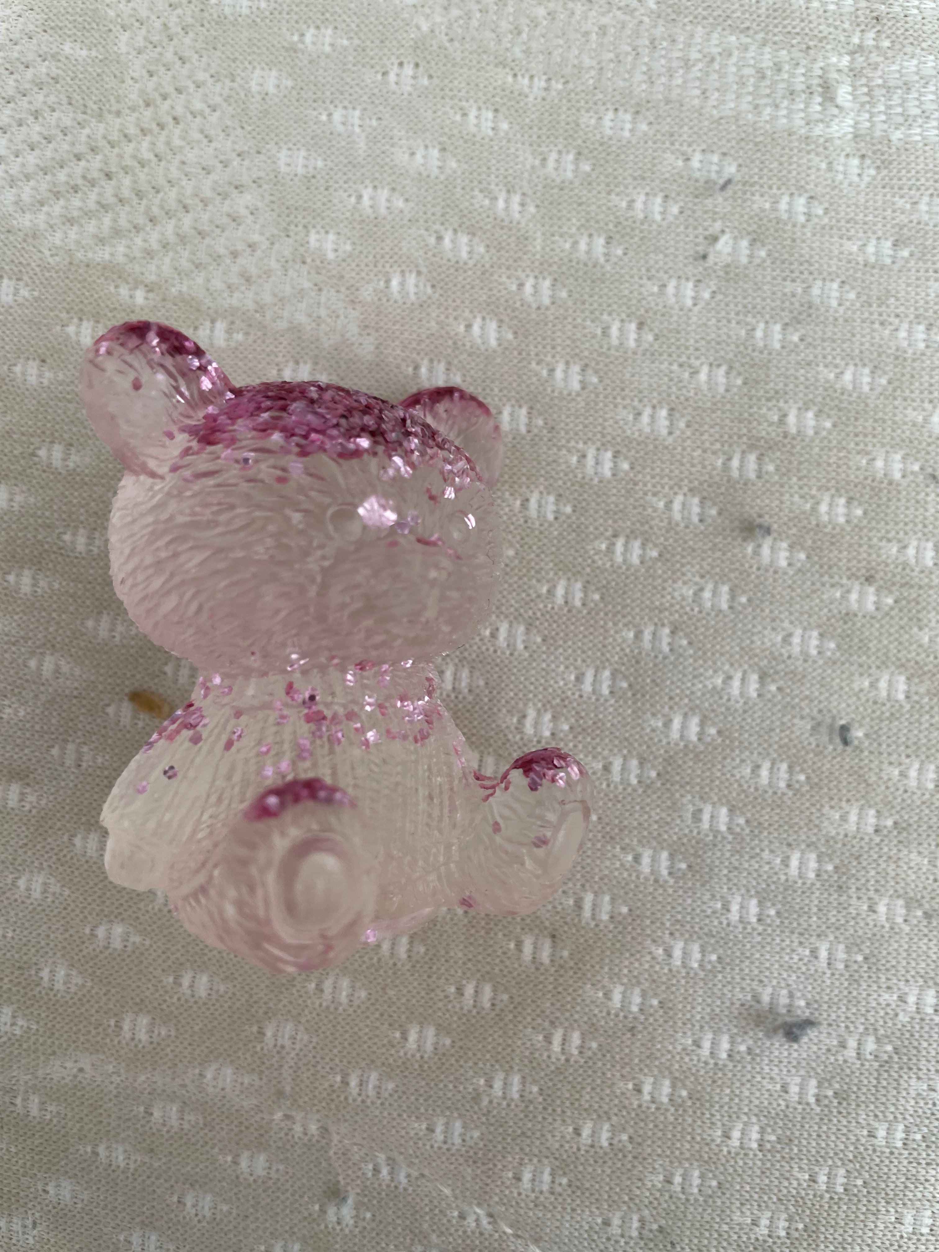 Tres grand ours paillette rose