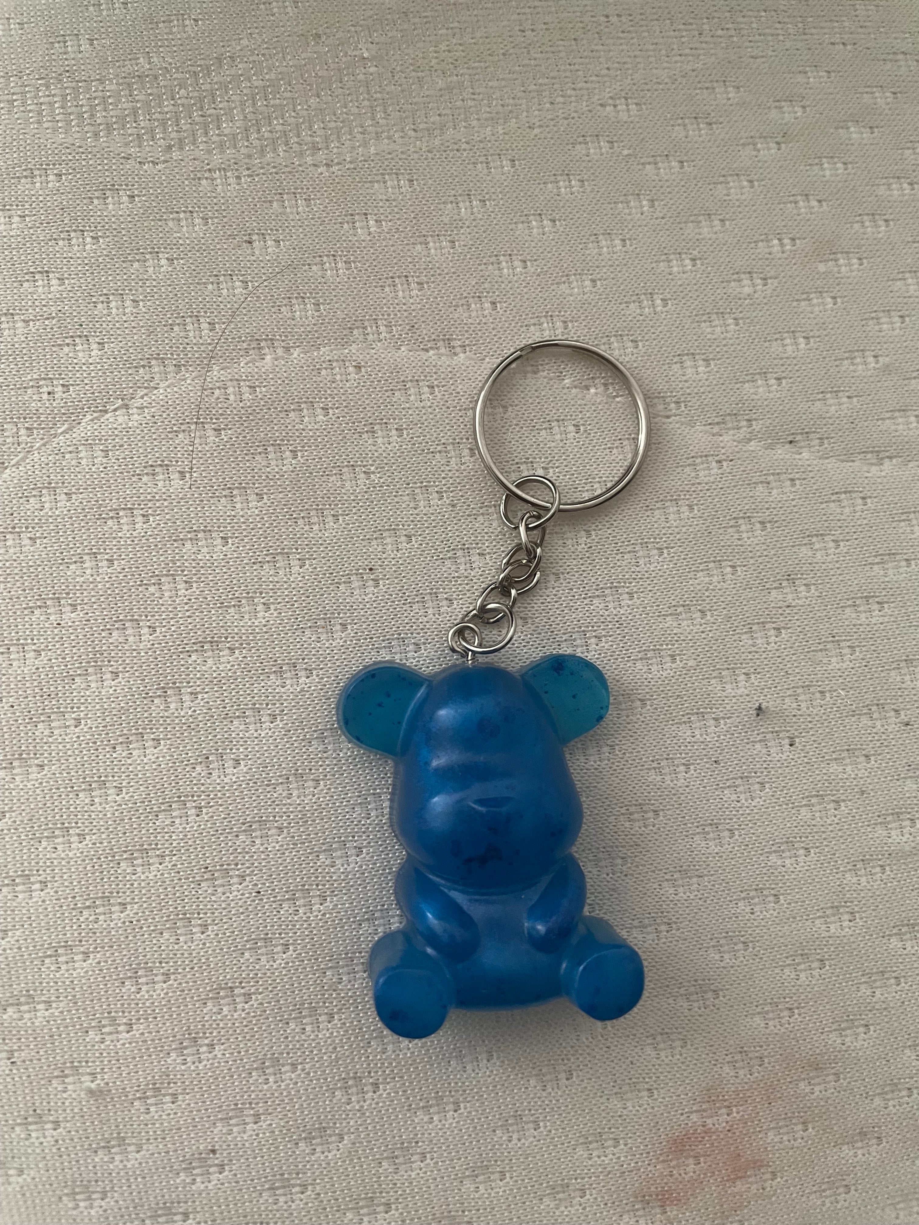 Porte clé moyen ours bleu