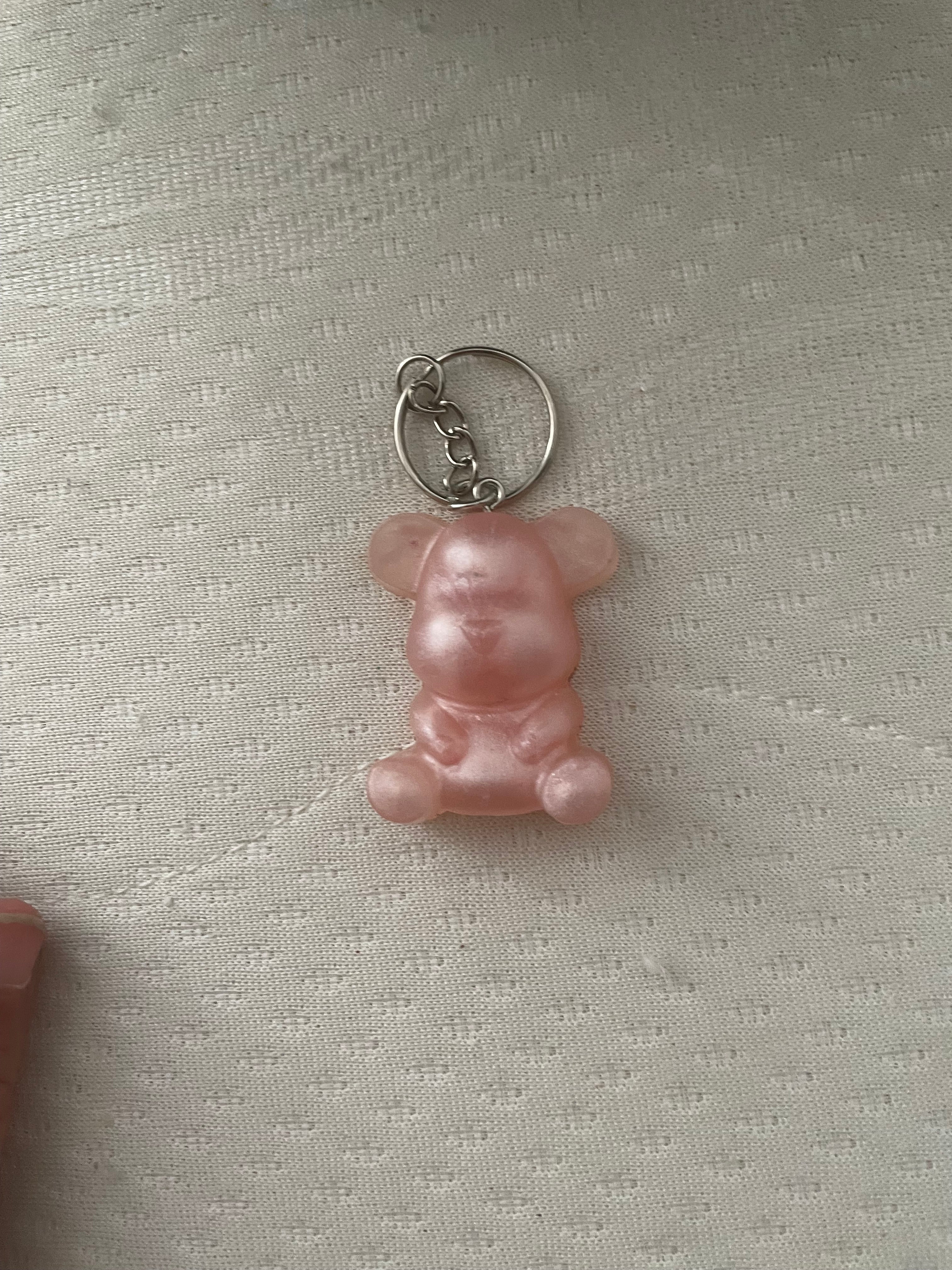 Porte clé moyen ours rose