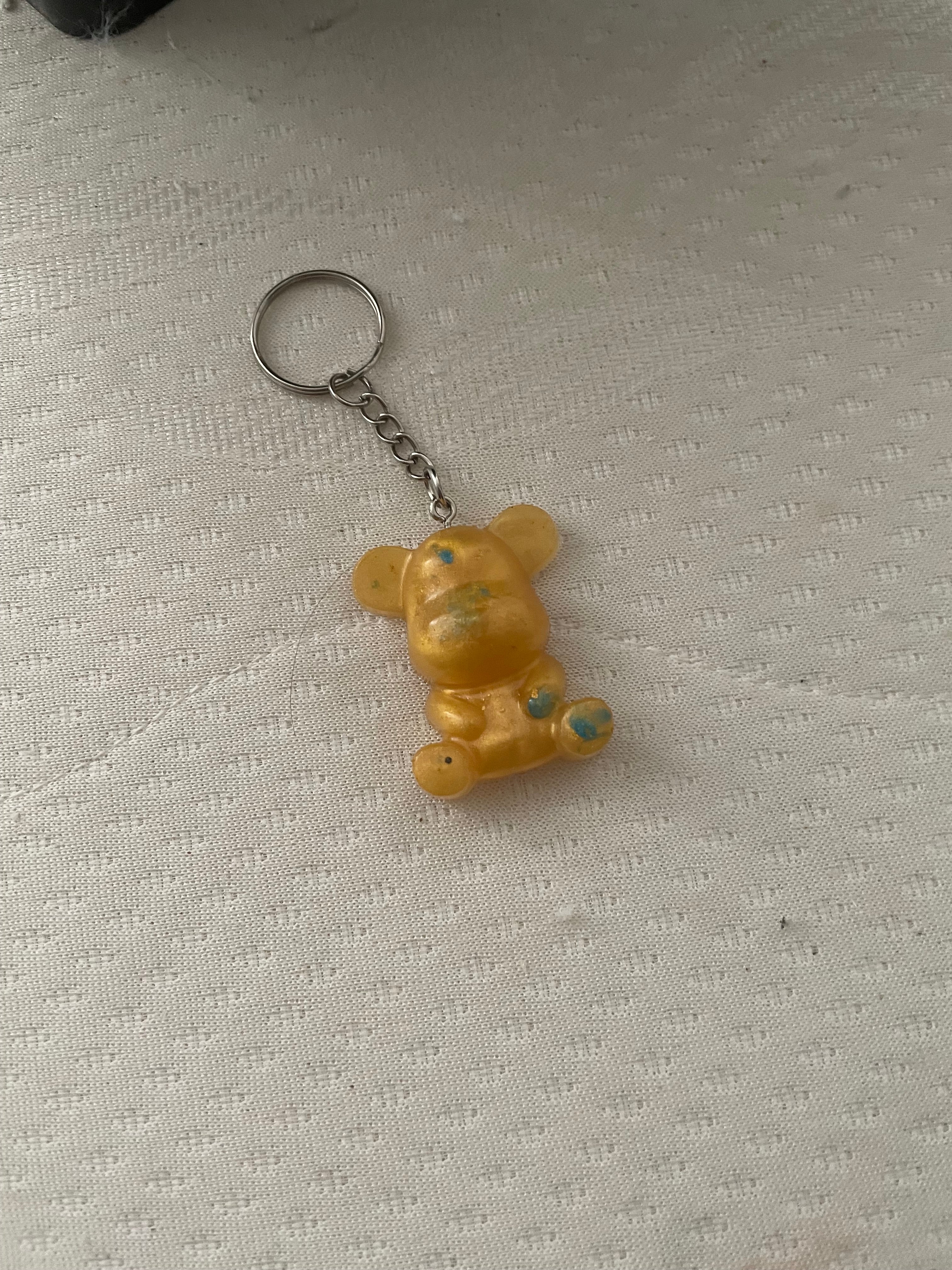 Porte clé moyen ours jaune