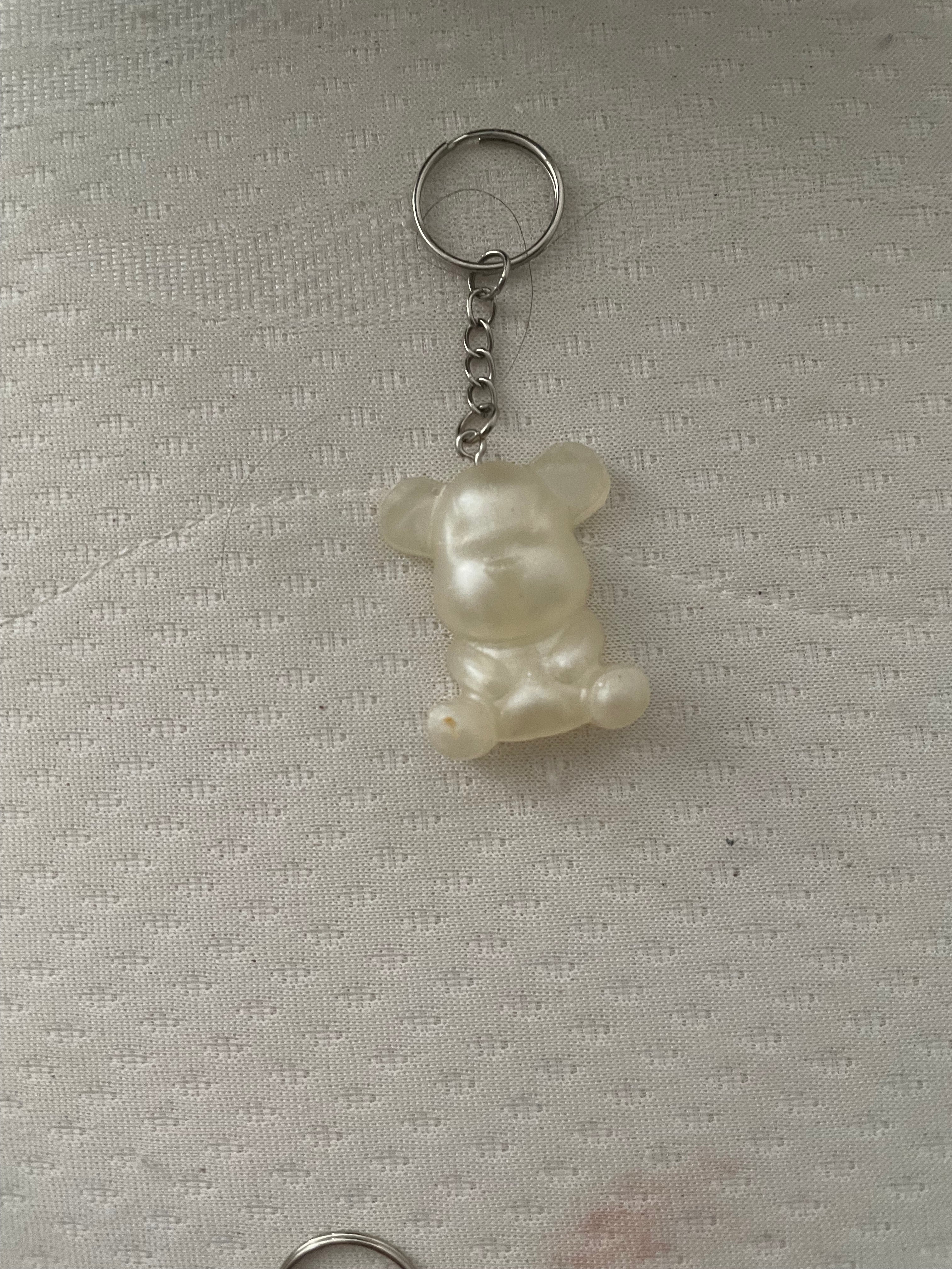 Porte clé moyen ours blanc
